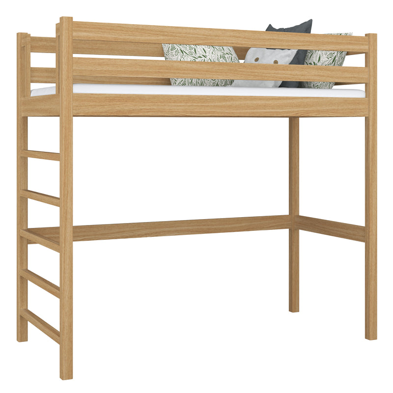 Natural Oak Loft Bed – Children’s Room, Solid Wood, Scandi Style
