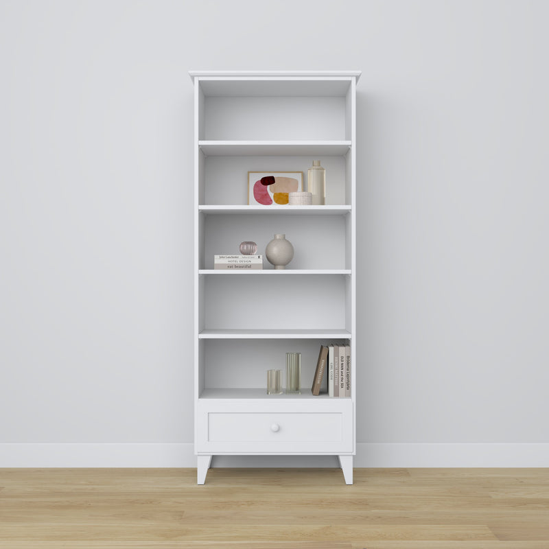 Regal 1S 80 Scandi Holz in Wunschfarbe RAL/NCS – Massivholz, Nizio