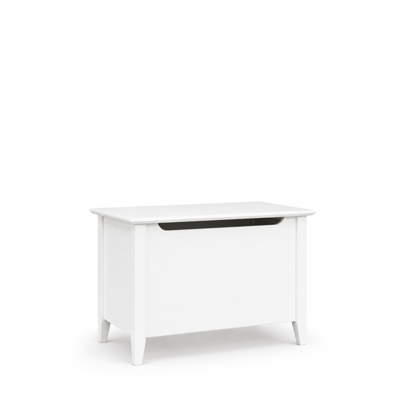Baule in legno Scandi bianco