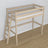 Lit mezzanine chêne blanchi dans la chambre d'enfant – décoration scandinave, en chêne