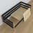 Sofa bed wooden black-oak – view from the headboard, children’s room