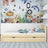 Clear pine bed with drawer – side view, wooden, Nizio Home