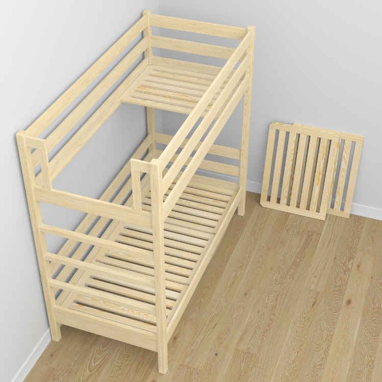 Sommier en pin Nizio Home – pour lits superposés et mezzanine