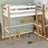 Hochbett weiß-Eiche im Kinderzimmer – Scandi-Einrichtung, Holz