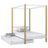 Lit à baldaquin avec tiroir pour matelas en bois blanc-chêne – chambre d'enfant scandinave