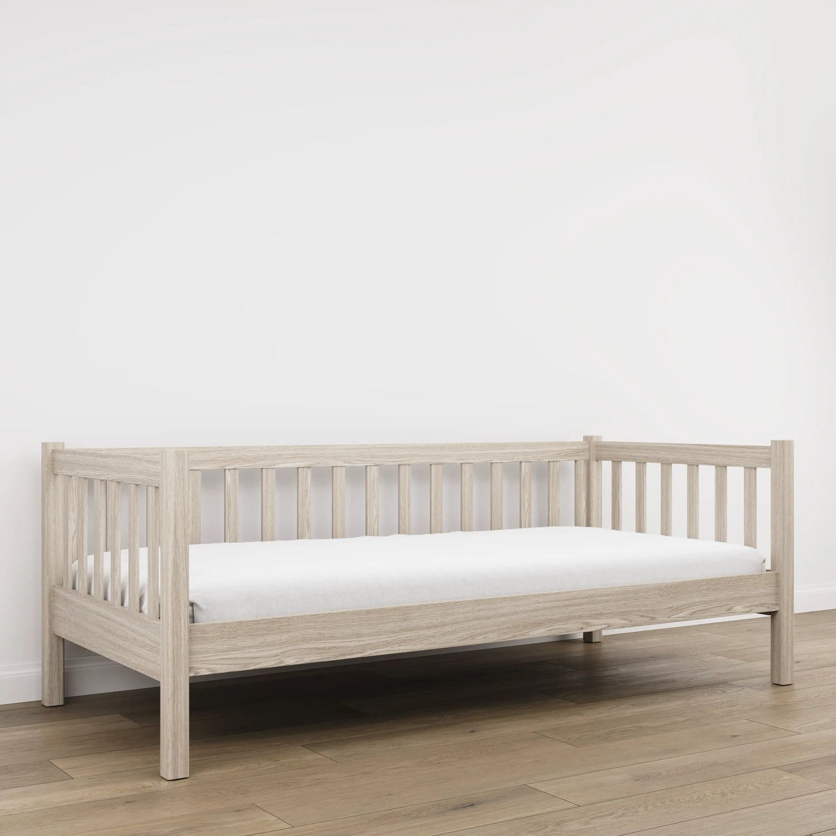 Łóżko sofa N03 dąb bielony – dodatkowy widok, ekologiczne drewno