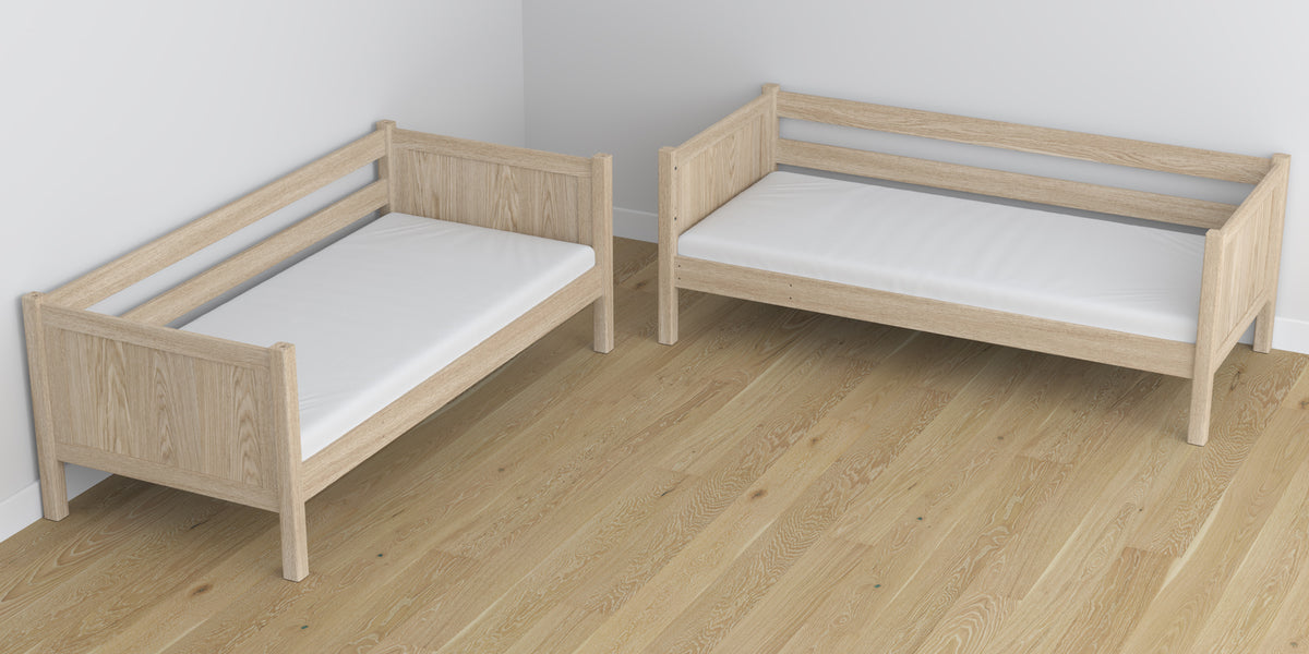 Bleached Oak Bunk Bed – Oak Joinery Joints, Close-up, Nizio Home