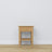 Oak bedside table 1S N01 Scandi oak natural