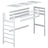 Lit mezzanine en bois pin naturel – proportions de la chambre d'enfant, Nizio