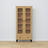 Vetrina con cassetto in rovere naturale con nero 90 cm – salotto, stile scandinavo Nizio