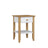 Wooden bedside table 1S N01 Scandi white / natural oak
