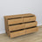 Cassettiera 6S in pino naturale 154 cm in camera da letto – allestimento scandinava