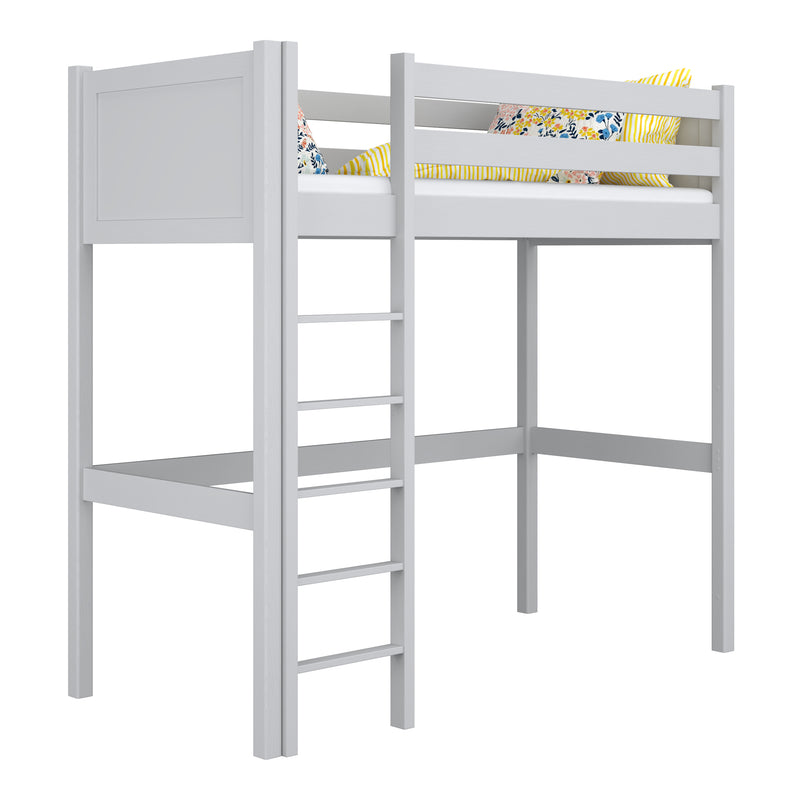 Grey Wooden Loft Bed – Children’s Room, Solid Wood, Scandi Style