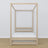 Bleached Oak Canopy Bed with Drawer – Side View, Oak, Nizio