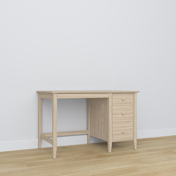 Oak desk 3S Scandi oak bleached