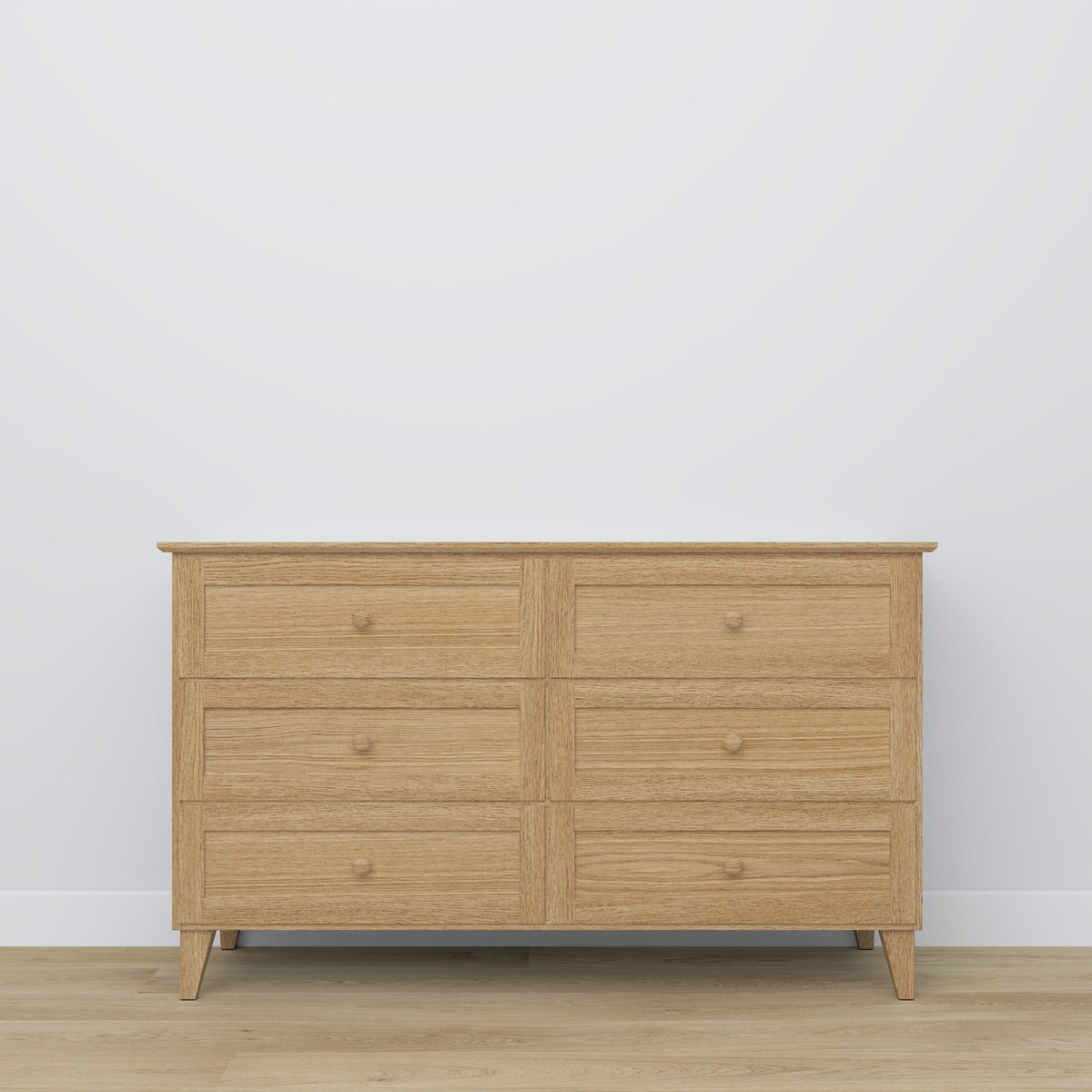Commode 6S en chêne chêne naturel – plateau et détails, haute qualité Nizio Home