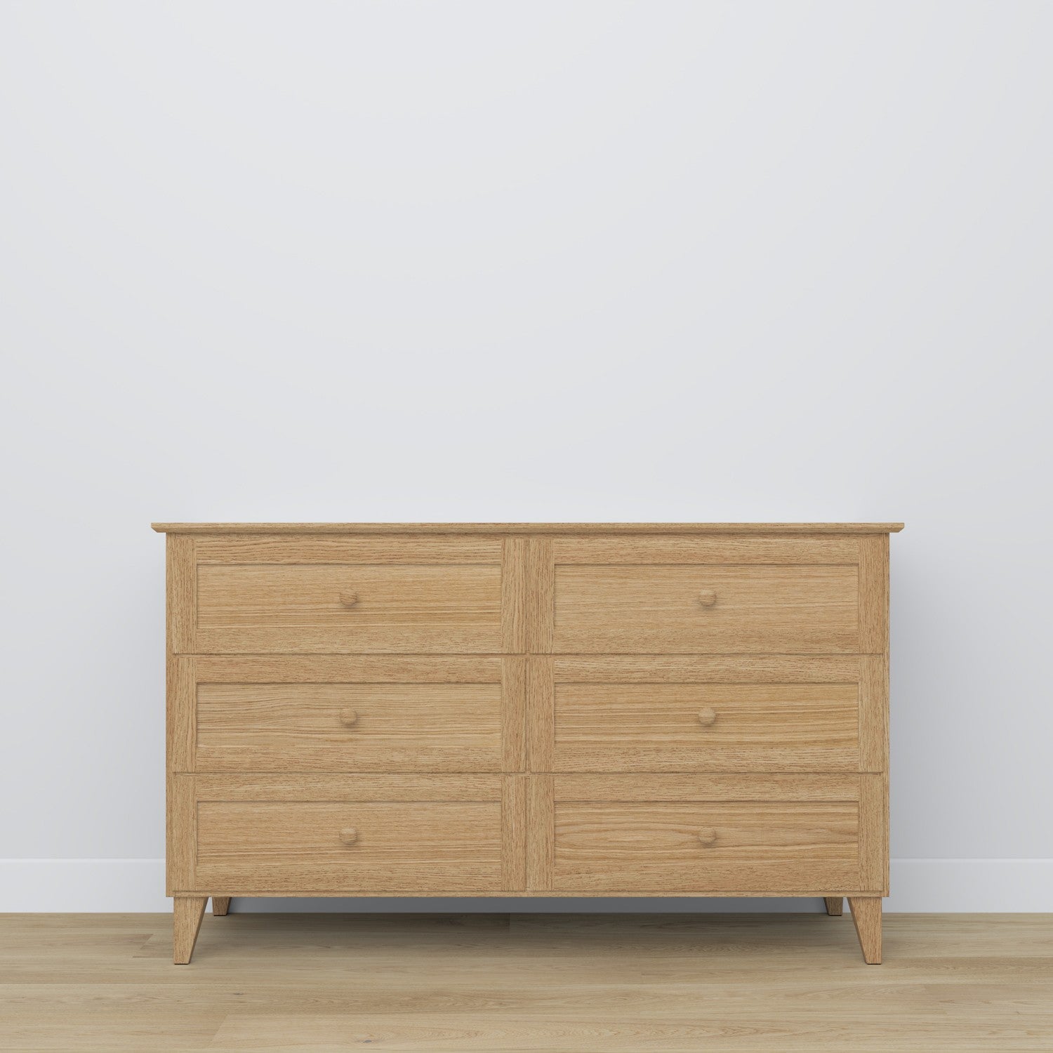 Commode 6S en chêne chêne naturel – plateau et détails, haute qualité Nizio Home