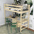 Lit mezzanine pin incolore – bureau en bois pod chambre, chambre d'enfant scandinave