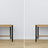 Scrivania 3S in rovere naturale con nero in nello studio – allestimento scandinava, Nizio