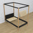 Lit à baldaquin en bois noir-chêne – décoration de chambre d'enfant scandinave