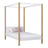Lit à baldaquin en bois blanc-chêne – chambre d'enfant, style scandinave Nizio