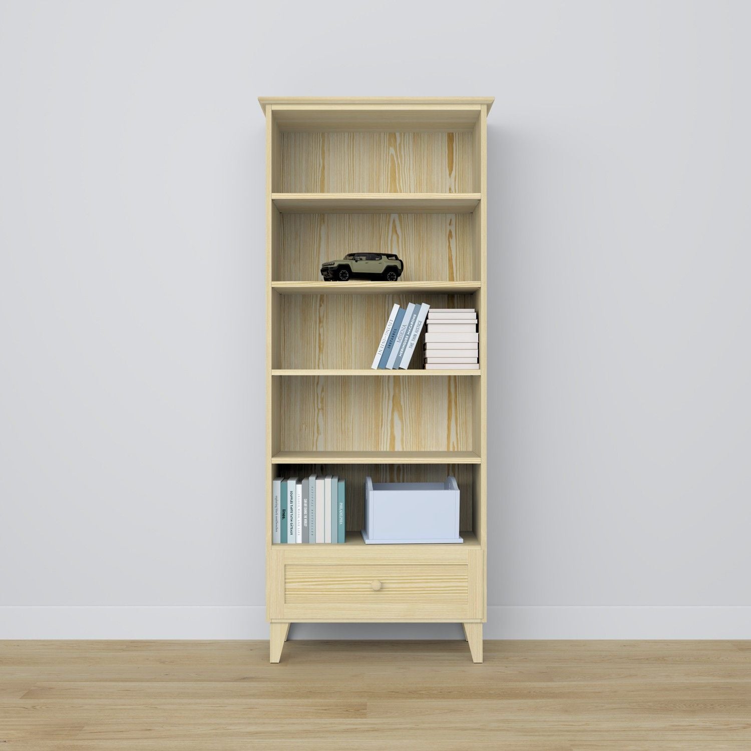 Pine shelf 1S 80 Scandi clear pine
