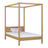 Oak canopy bed natural oak – child’s room, Scandinavian style, Nizio