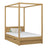 Oak canopy bed with drawer natural oak – child’s room, scandi style