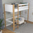 Hochbett weiß-Eiche im Kinderzimmer – Scandi-Einrichtung, Holz
