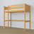Lit mezzanine pin naturel dans la chambre d'enfant – décoration scandinave, en bois