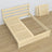 Letto matrimoniale pino trasparente in legno – dimensioni e schema, Nizio Home