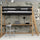 Hochbett mit Schreibtisch aus Holz schwarz-eiche – Kinderzimmer, scandi Nizio