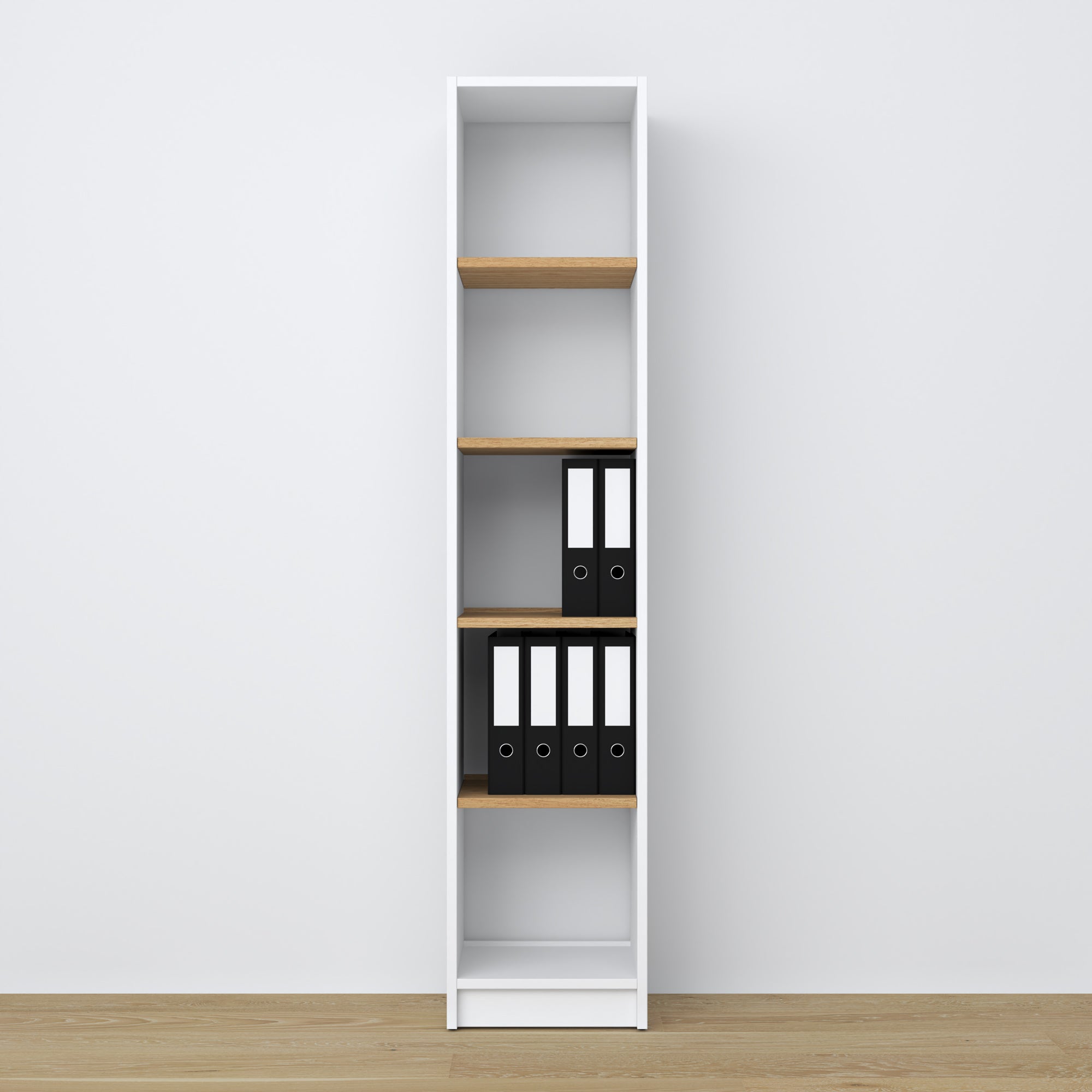 Wooden shelf N01 white / oak