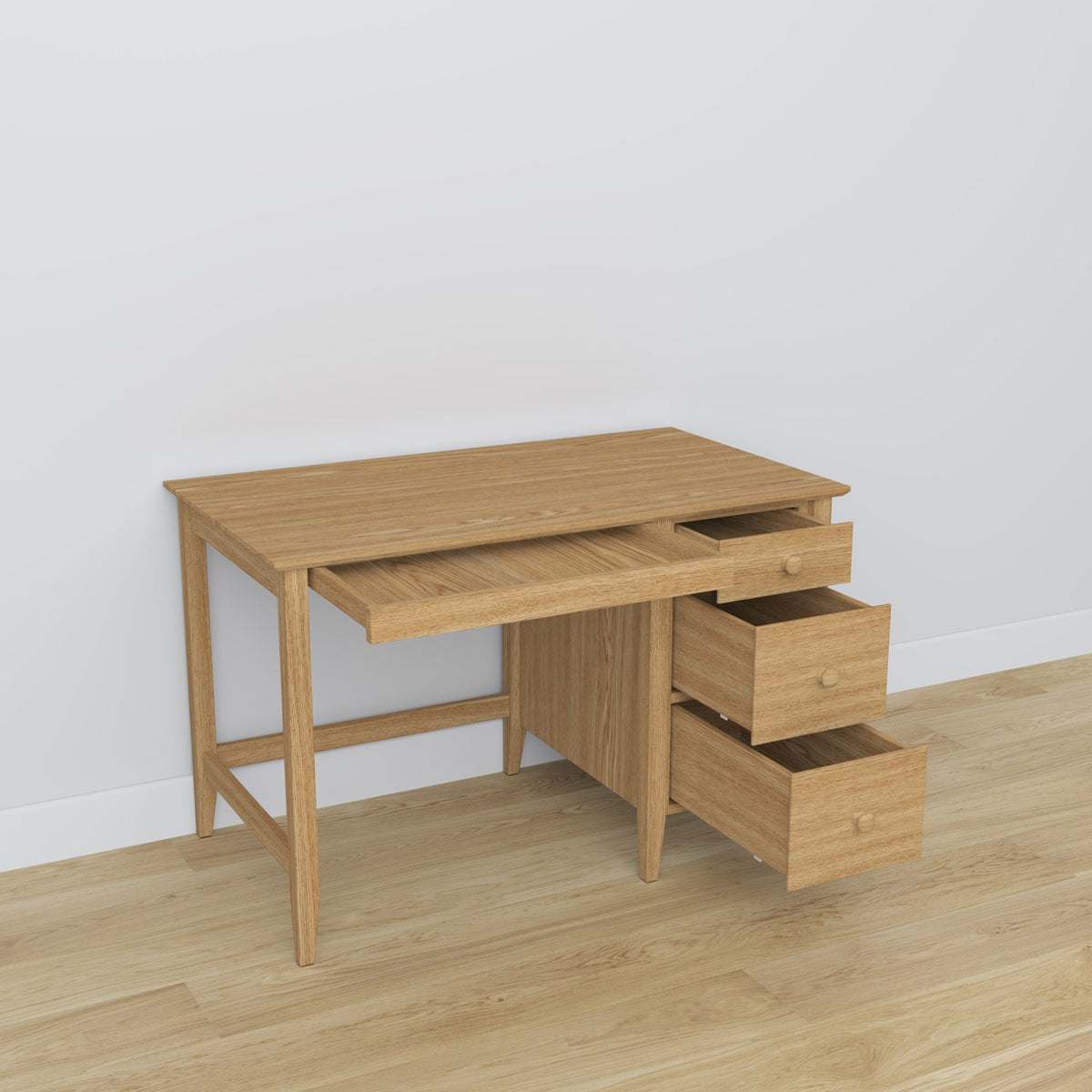 Oak desk 3S Scandi oak natural