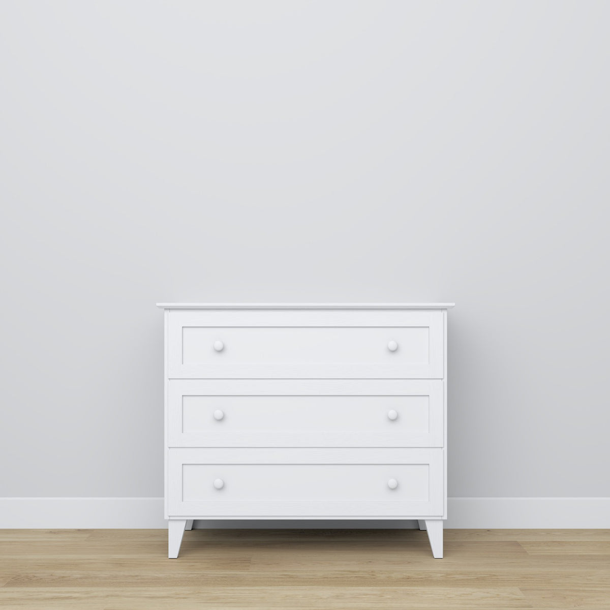 commode 3S 105 Scandi en bois dans la couleur sur commande RAL/NCS – bois massif, Nizio