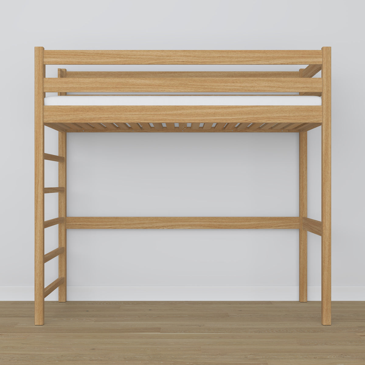 Natural Oak Loft Bed – Ladder and Joint Details, Nizio Home