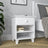 Comodino N02 bianco – in legno, vista frontealny, Nizio Home