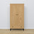 Armadio 2-porteowa con cassetto in rovere naturale con nero – camera da letto, stile scandinavo