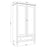 Oak wardrobe 2D1S Scandi oak bleached