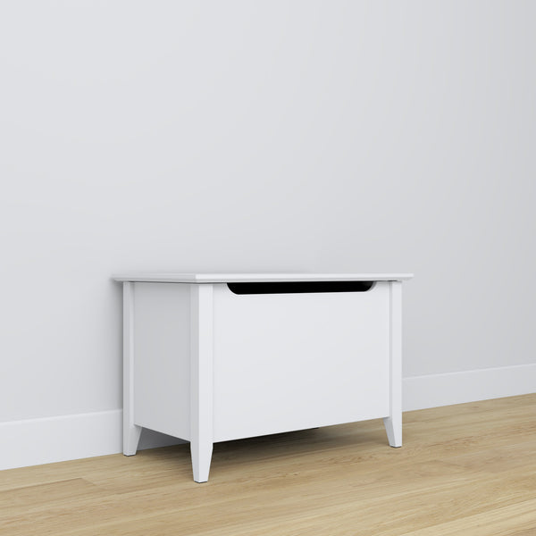 Wooden chest Scandi white
