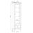 Oak display cabinet 1S 57 Scandi oak bleached