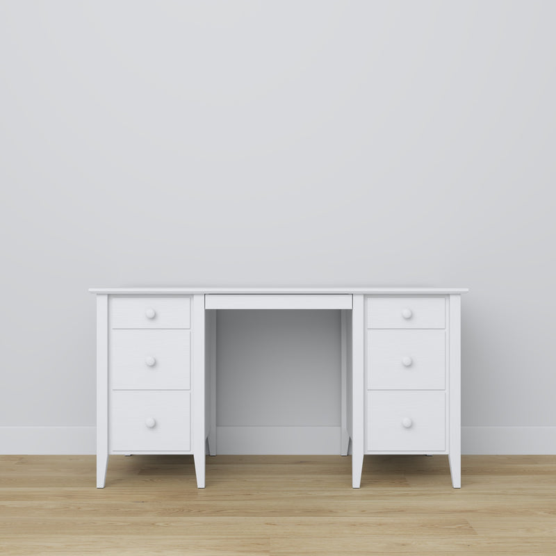 scrivania 6S Scandi in legno in colore su ordinazione RAL/NCS – legno massello, Nizio