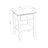 Oak bedside table 1S N01 Scandi oak natural