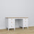 Wooden desk 6S Scandi white / natural oak