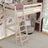 Loft bed bleached oak in children’s room – scandi arrangement, oak