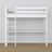 Letto a soppalco con scrivania bianco in legno – dimensioni, Nizio Home