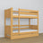 Lit superposé pin naturel pour enfants – tiroir na matelas, en bois, Nizio