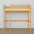 Letto a soppalco pino naturale – scala e sponda in legno, Nizio Home