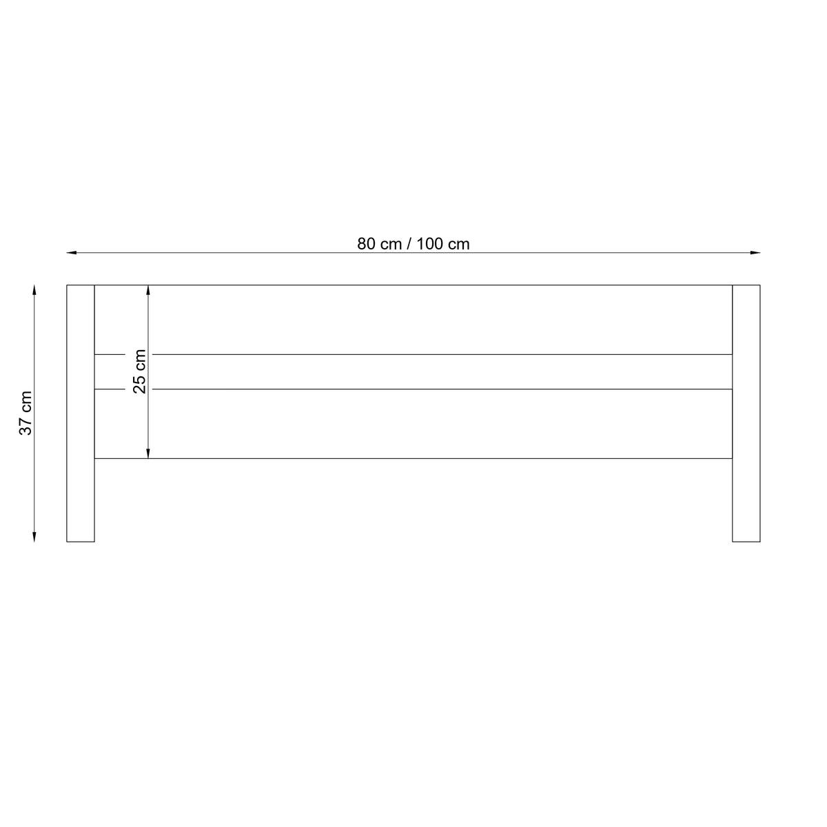 Bed fall protection | natural oak