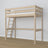 Lit mezzanine en chêne chêne blanchi – espace libre sous la chambre, Nizio